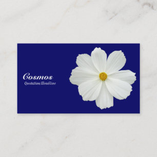 Carte De Visite Cosmos blanc - 000066 bleu-foncé