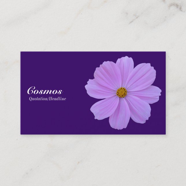 Carte De Visite Cosmos Violet - Violet foncé 330066 (Devant)