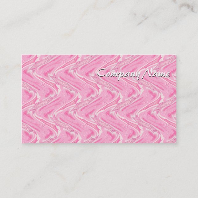 Carte De Visite Coton Candy rose Abstrait (Devant)