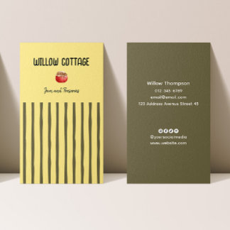 Carte De Visite Cottage Confiture maison et réserves