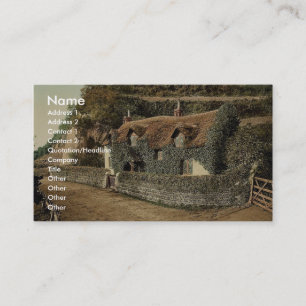 Carte De Visite Cottage suisse, Lee (Devon), Angleterre Photochro