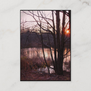 Carte De Visite Coucher de soleil au Pond ATC