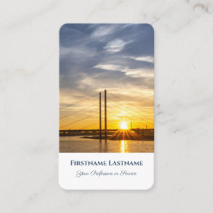 Carte De Visite Coucher de soleil de la ville Taxi chauffeur chauf