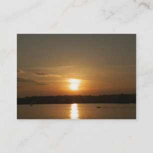 Carte De Visite Coucher de soleil sur la baie Cardiff