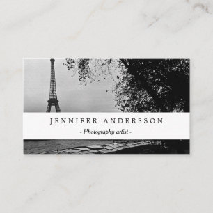Carte De Visite Coucher de soleil tour Eiffel Paris France vintage