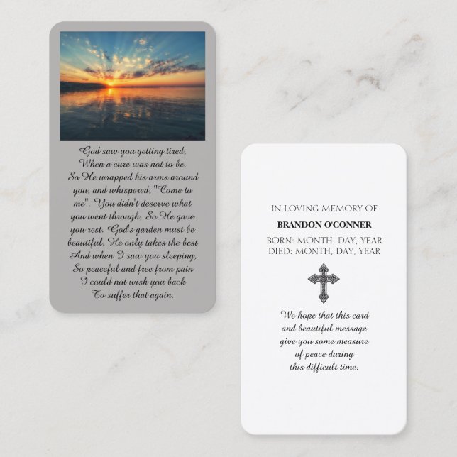 Carte De Visite Coucher de soleil vibrant violet orange jaune bleu (Devant / Derrière)