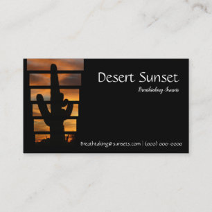 Carte De Visite Coucher du soleil de l'Arizona de désert