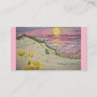 Carte De Visite Coucher du soleil de plage