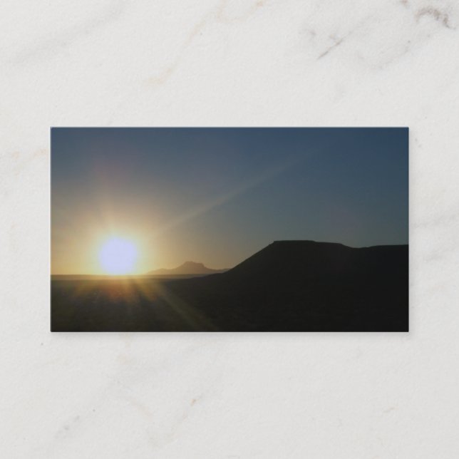 Carte De Visite coucher du soleil : utah (Devant)