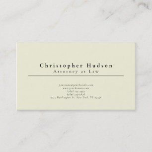 Carte De Visite Couleur Beige Moderne Simple Uni Minimaliste