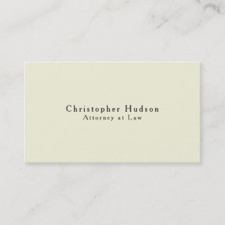 Carte De Visite Couleur Beige Simple Uni Minimaliste