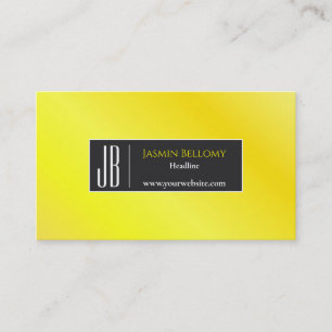 Carte de visite couleur citron