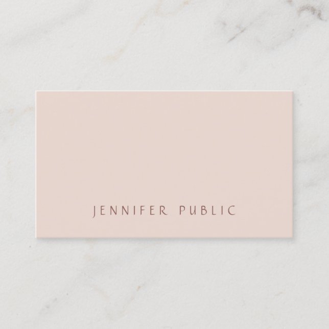 Carte De Visite Couleur élégante moderne et simple créative (Devant)