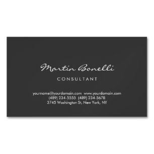 Carte de visite couleur gris minimaliste tendance