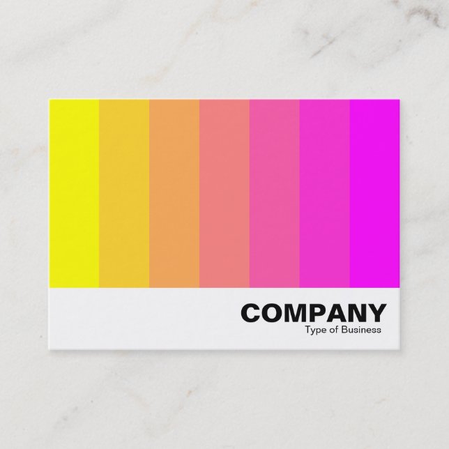 Carte De Visite Couleur - Jaune à Magenta (Devant)