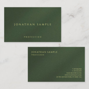 Carte De Visite Couleur or personnalisé Texte Glossy Papier Luxe O