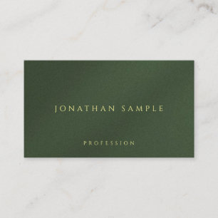 Carte De Visite Couleur Or Personnalisée Texte Premium Épais Luxe