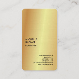 Carte De Visite Couleur or spécial exclusif Linen Professional