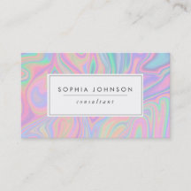 Couleur pastel Abstraite Liquide Iridescente