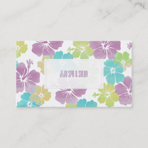 Carte De Visite Couleur PixDezines Hibiscus/do-it-yourself Arrière