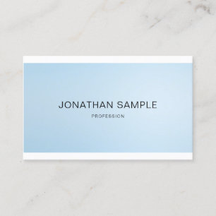 Carte De Visite Couleur professionnelle élégante minimaliste de