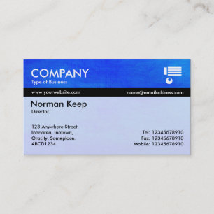 Carte De Visite Couleur Tex Banded - Planète Bleue