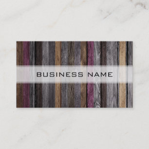 Carte De Visite Couleur vintage - Bois #4