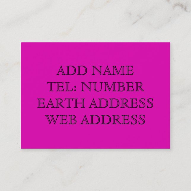 Carte de visite couleur violet (Devant)