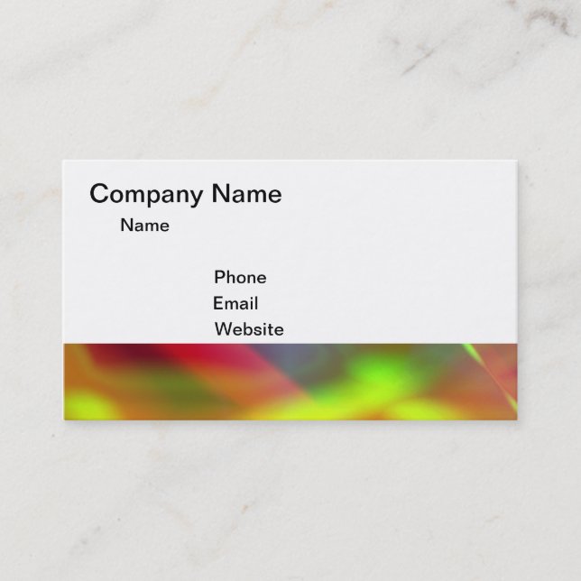 Carte De Visite Couleurs (Devant)