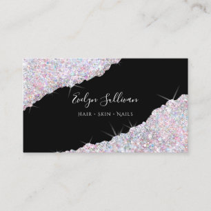 Carte De Visite couleurs de bonbons Parties scintillant Sequin Car