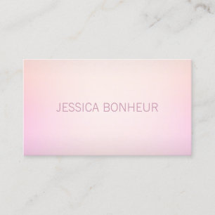Carte De Visite Couleurs Douces Ombré Fondu