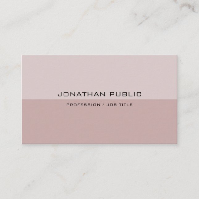 Carte De Visite Couleurs élégantes Moderne Simple Professionnel te (Devant)