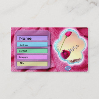 Carte De Visite Couleurs et Rose