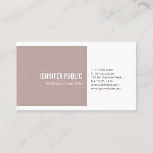 Carte De Visite Couleurs Harmoniques Simples Modernes Professionne