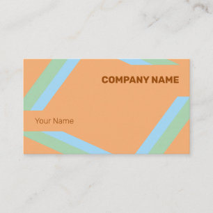 Carte De Visite Couleurs pastel modérées géométriques