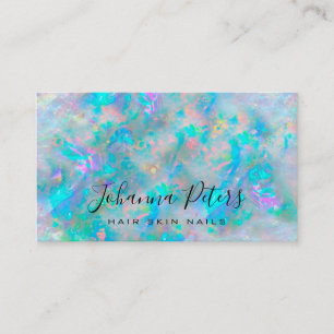 Carte De Visite couleurs pastel texture opale abstraite