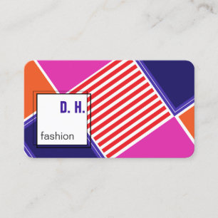 Carte de visite couleurs tendances