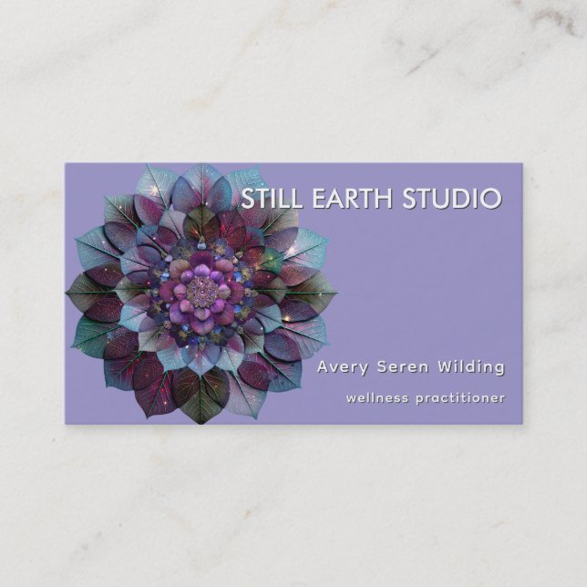 Carte De Visite Council of Leaves | Mandala (Devant)