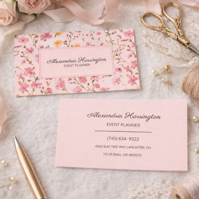 Carte De Visite Country Floral (Créateur téléchargé)