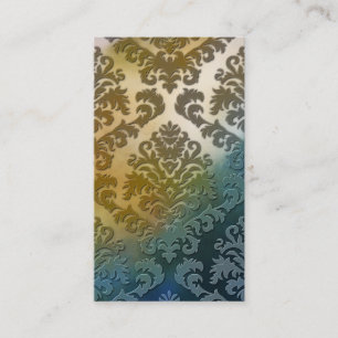 Carte De Visite Coupez le velours, l'ABRÉGÉ SUR SATIN en OR et l