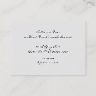 Carte De Visite Couple de chauve-souris à une date