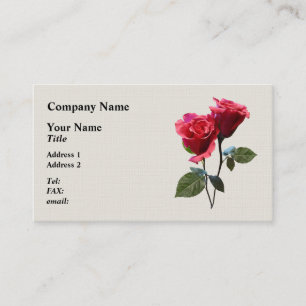 Carte De Visite Couple de roses