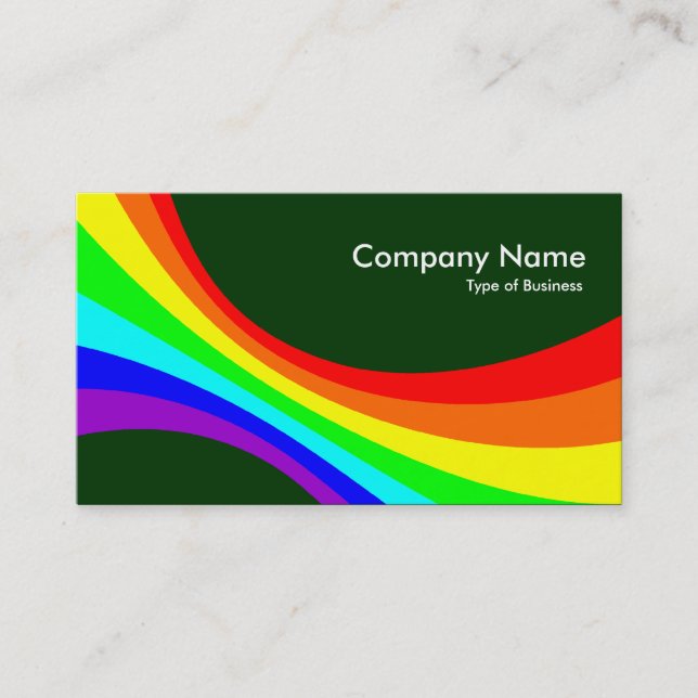Carte De Visite Courbe de spectre - Vert foncé 003300 (Devant)