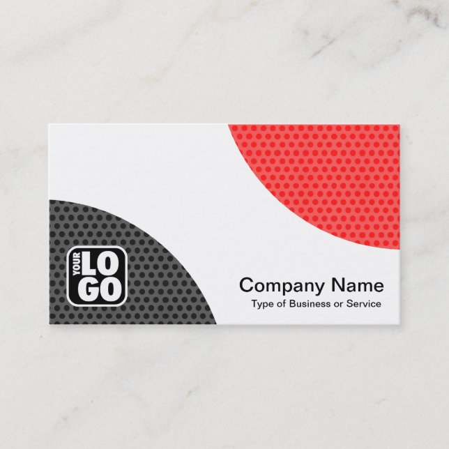 Carte De Visite Courbes alternatives - Spot texturé (Devant)