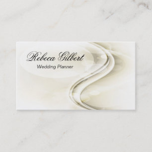 Carte De Visite Courbes élégantes légères de wedding planner