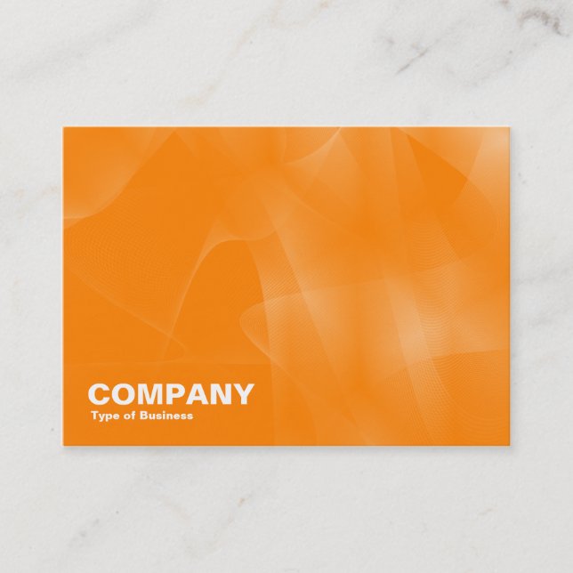 Carte De Visite Courbes II orange (Devant)