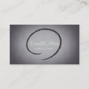 Carte De Visite Courbes professionnelles Ardoise rétro