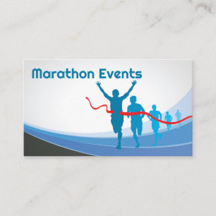 Carte De Visite Coureurs Traversant La Ligne De Fin