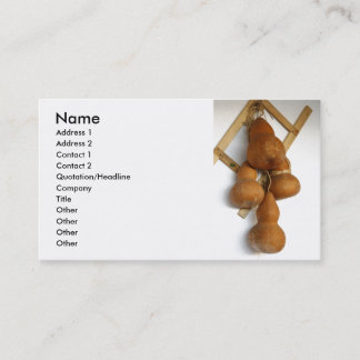 Carte De Visite Courges de bouteille