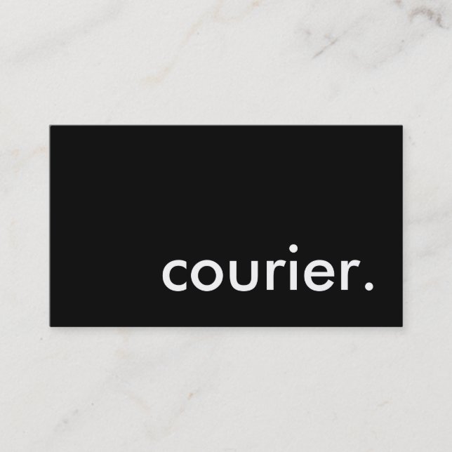 Carte De Visite courier. (Devant)